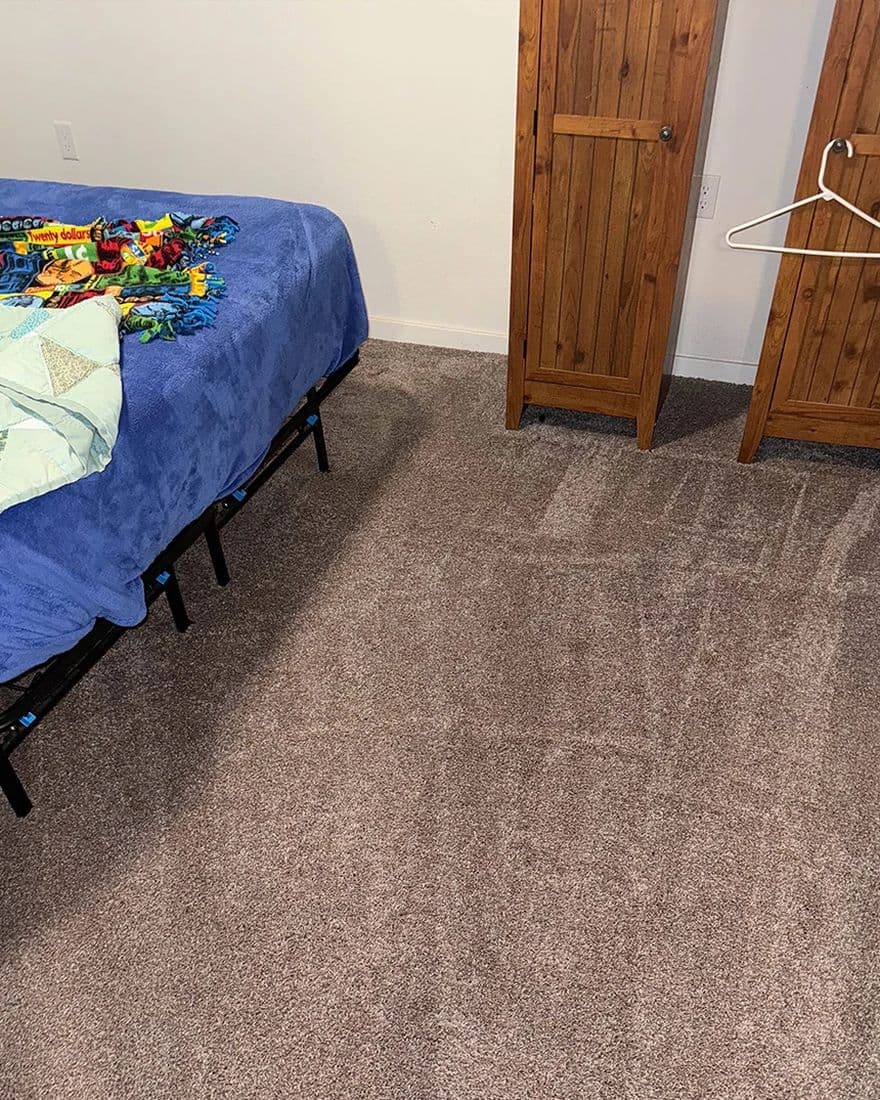 Bedroom spots, after cleaning