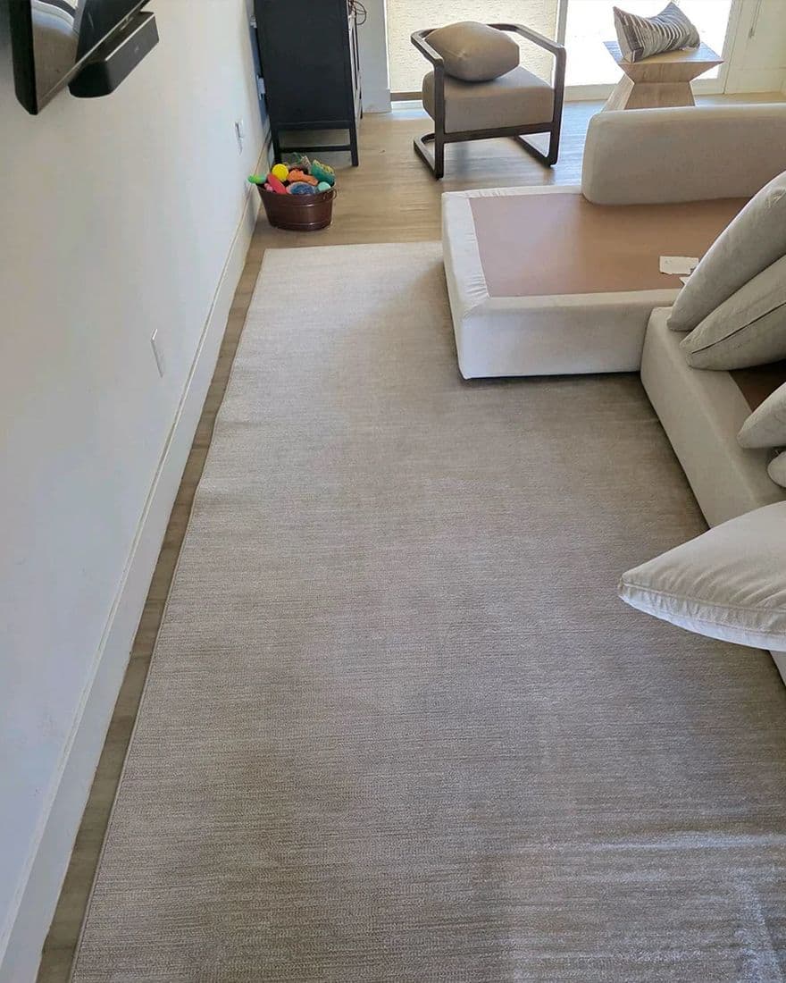 Living room rug, after cleaning